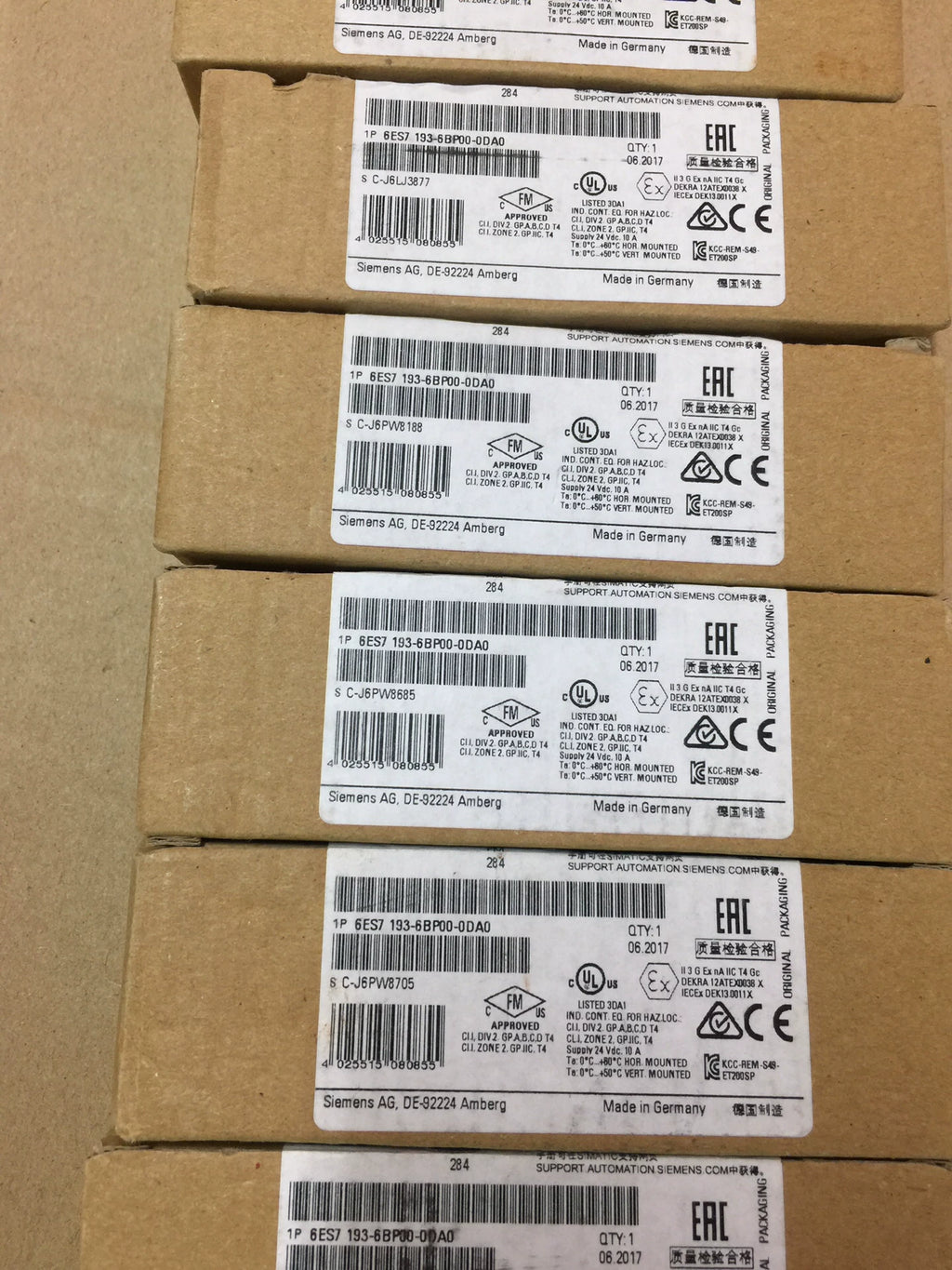 1pc New   SIEMENS 6ES7193-6BP00-0DA0