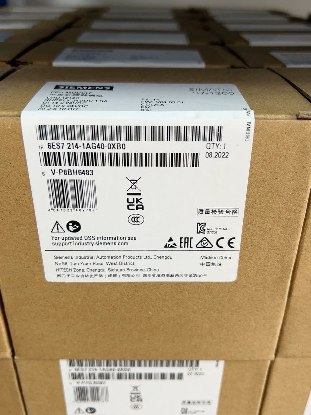 1PC New for Siemenz 6ES7214-1AG40-0XB0