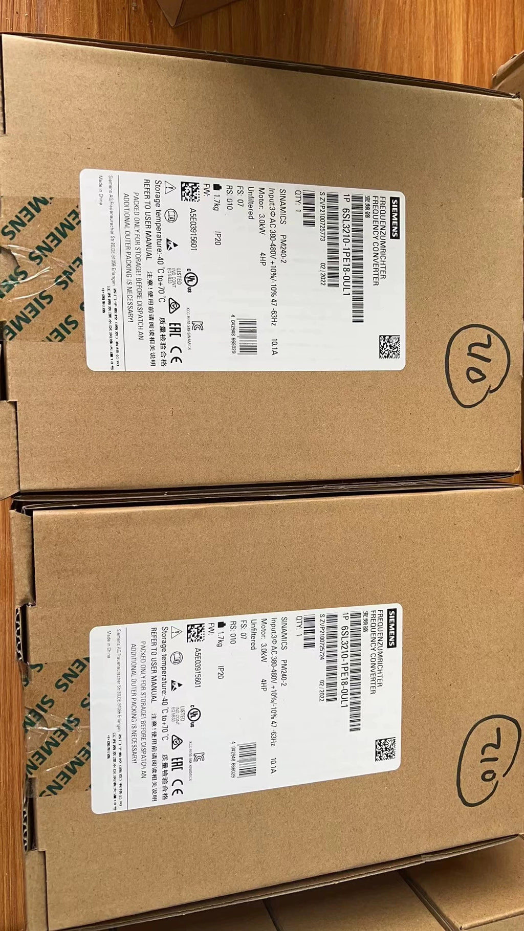 1PC New for Siemenz 6SL3210-1PE18-0UL1