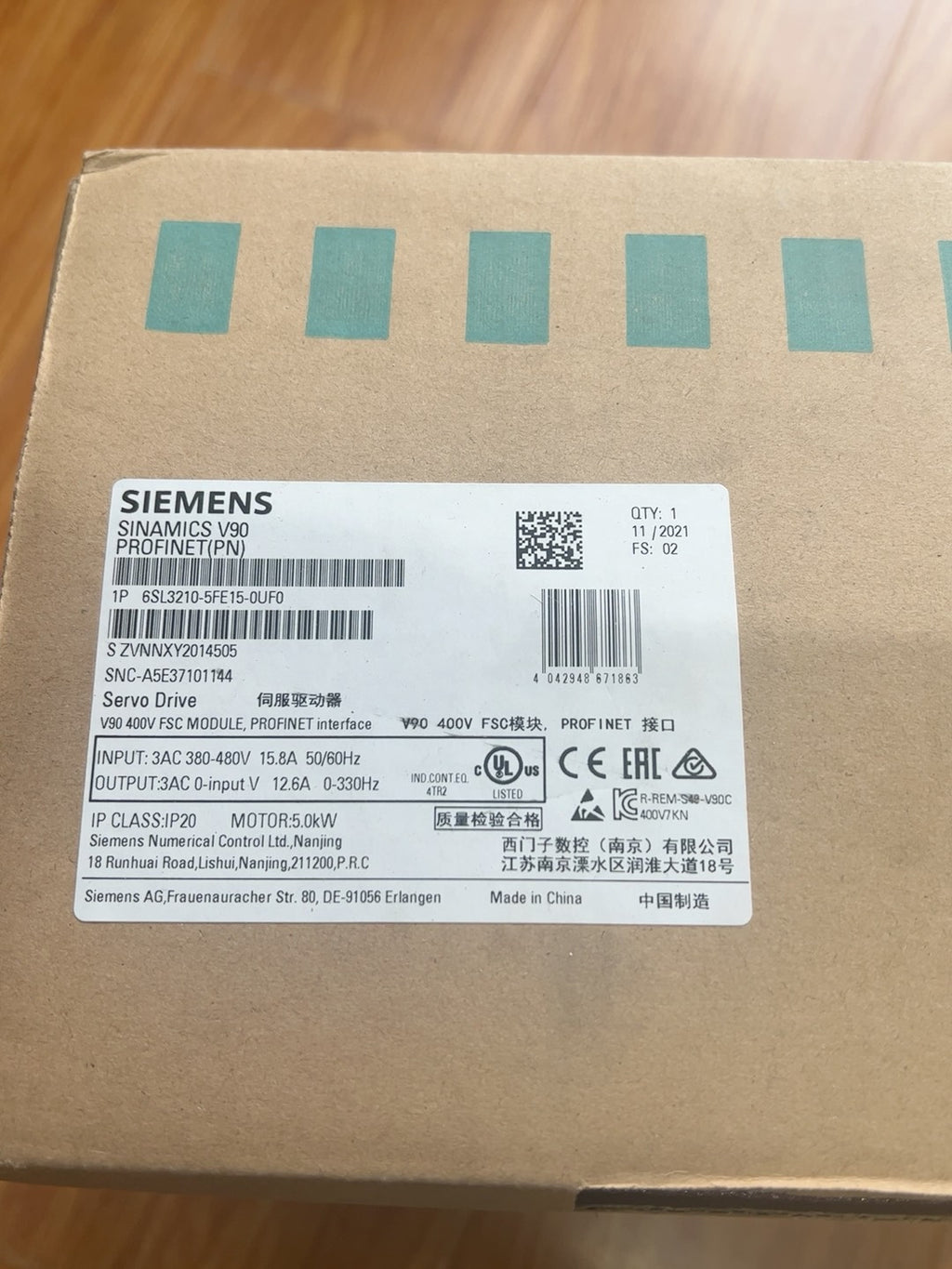 1PC New for Siemenz 6SL3210-5FE15-0UF0