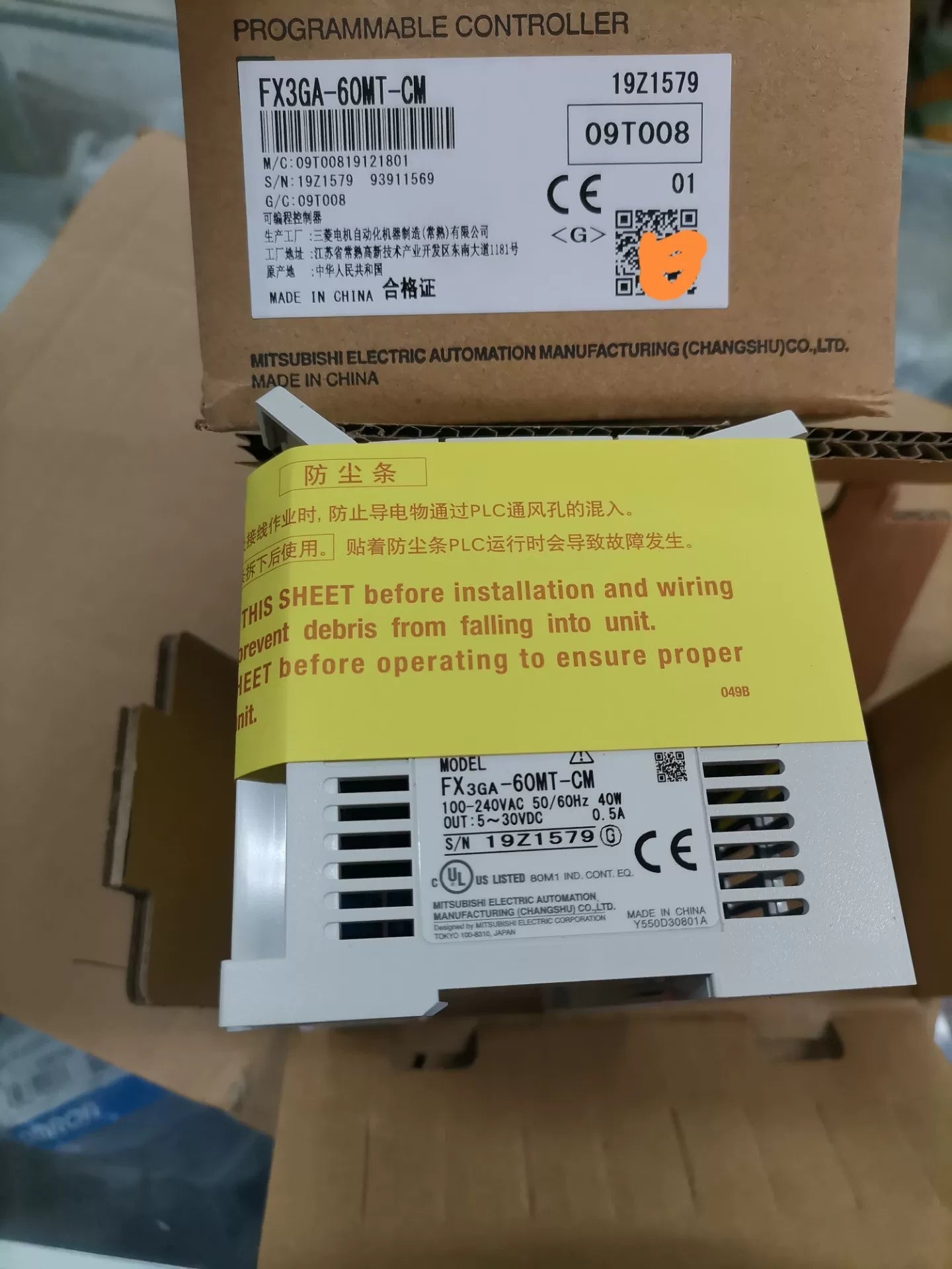 1pc New   Mitsubishi FX3GA-60MT-CM