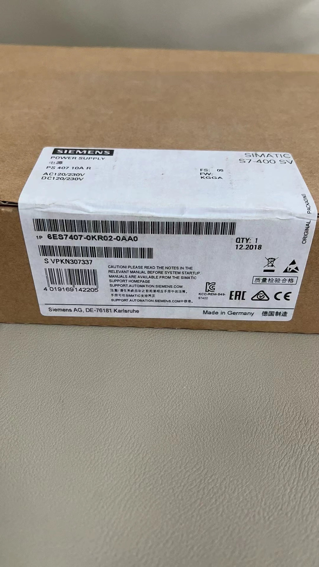 1PC New for Siemenz 6ES7407-0KR02-0AA0