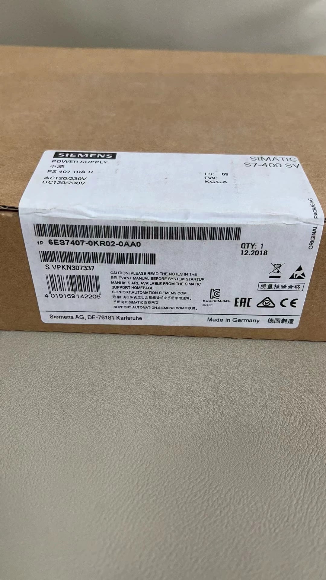 1PC New for Siemenz 6ES7407-0KR02-0AA0