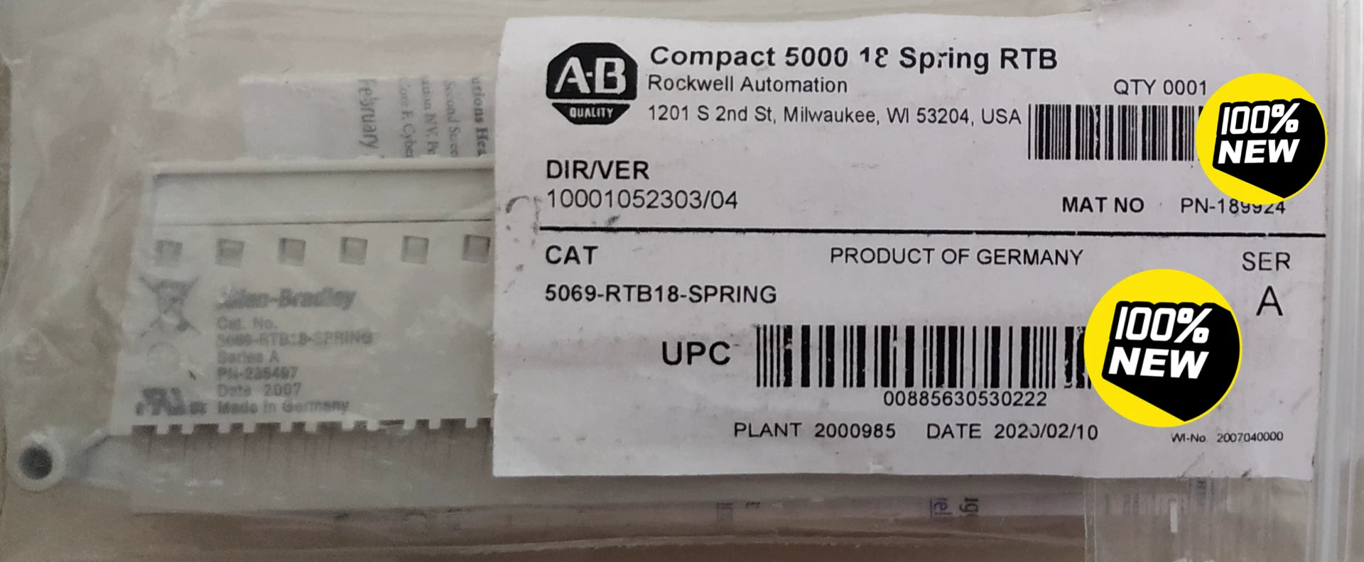 1pc New   A+B 5069-RTB18-SCREW